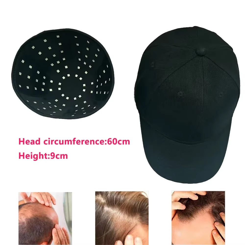 New 96Pcs Infrared Leds 660Nm&850Nm Red Light Therapy Hair Growth Cap for Hair Regrowth anti Hair Loss Relax Scalp Hair Care Hat