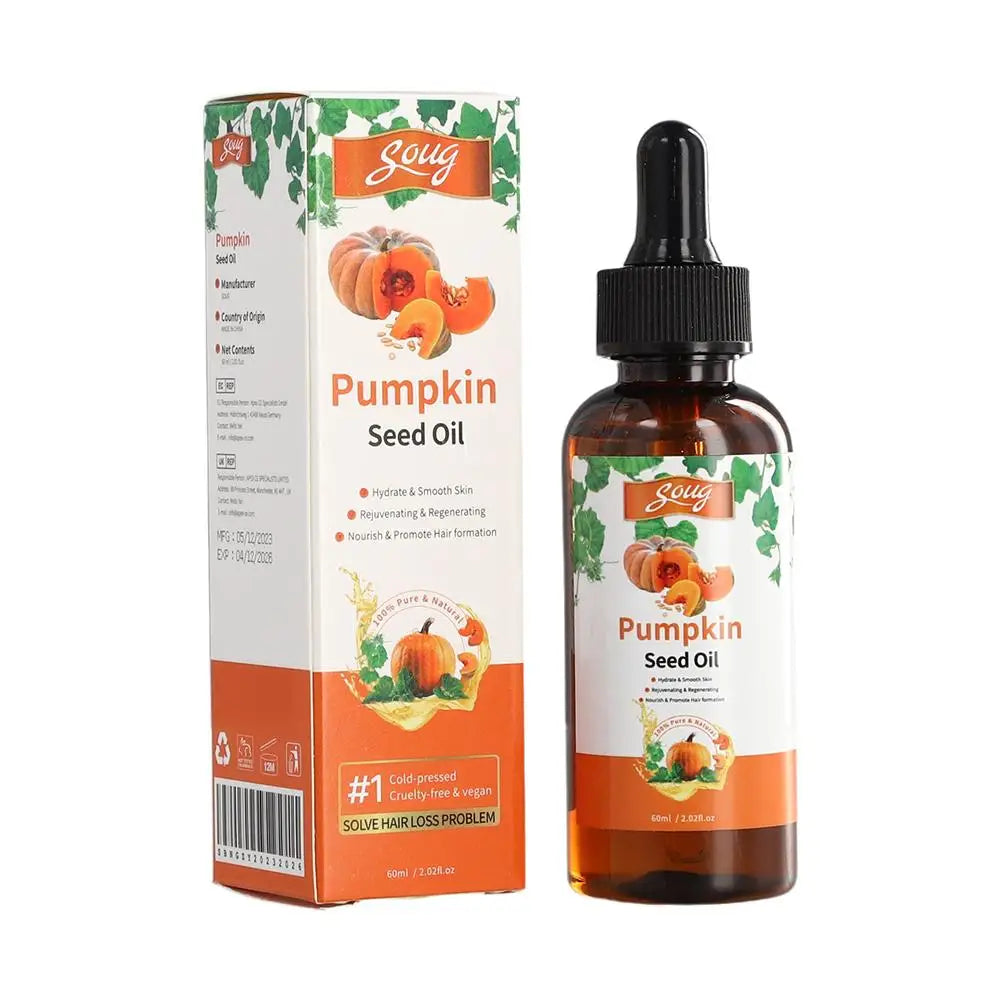 60Ml Enhance Pumpkin Seed Oil Nourishing Care Dry Repair Damaged Health Hair Scalp Massage Cracked Hair Care