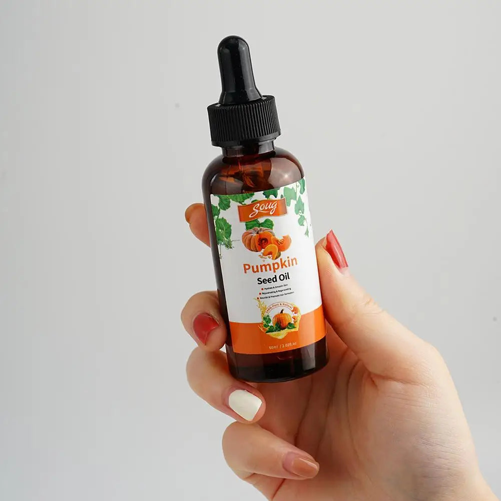 60Ml Enhance Pumpkin Seed Oil Nourishing Care Dry Repair Damaged Health Hair Scalp Massage Cracked Hair Care