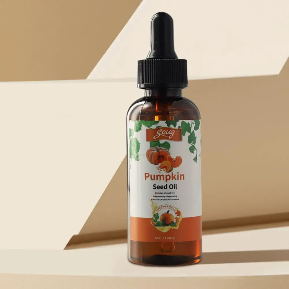 60Ml Enhance Pumpkin Seed Oil Nourishing Care Dry Repair Damaged Health Hair Scalp Massage Cracked Hair Care