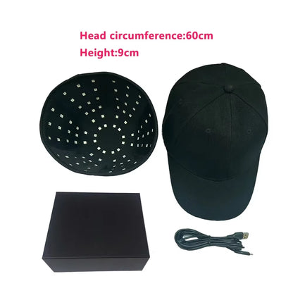 New 96Pcs Infrared Leds 660Nm&850Nm Red Light Therapy Hair Growth Cap for Hair Regrowth anti Hair Loss Relax Scalp Hair Care Hat